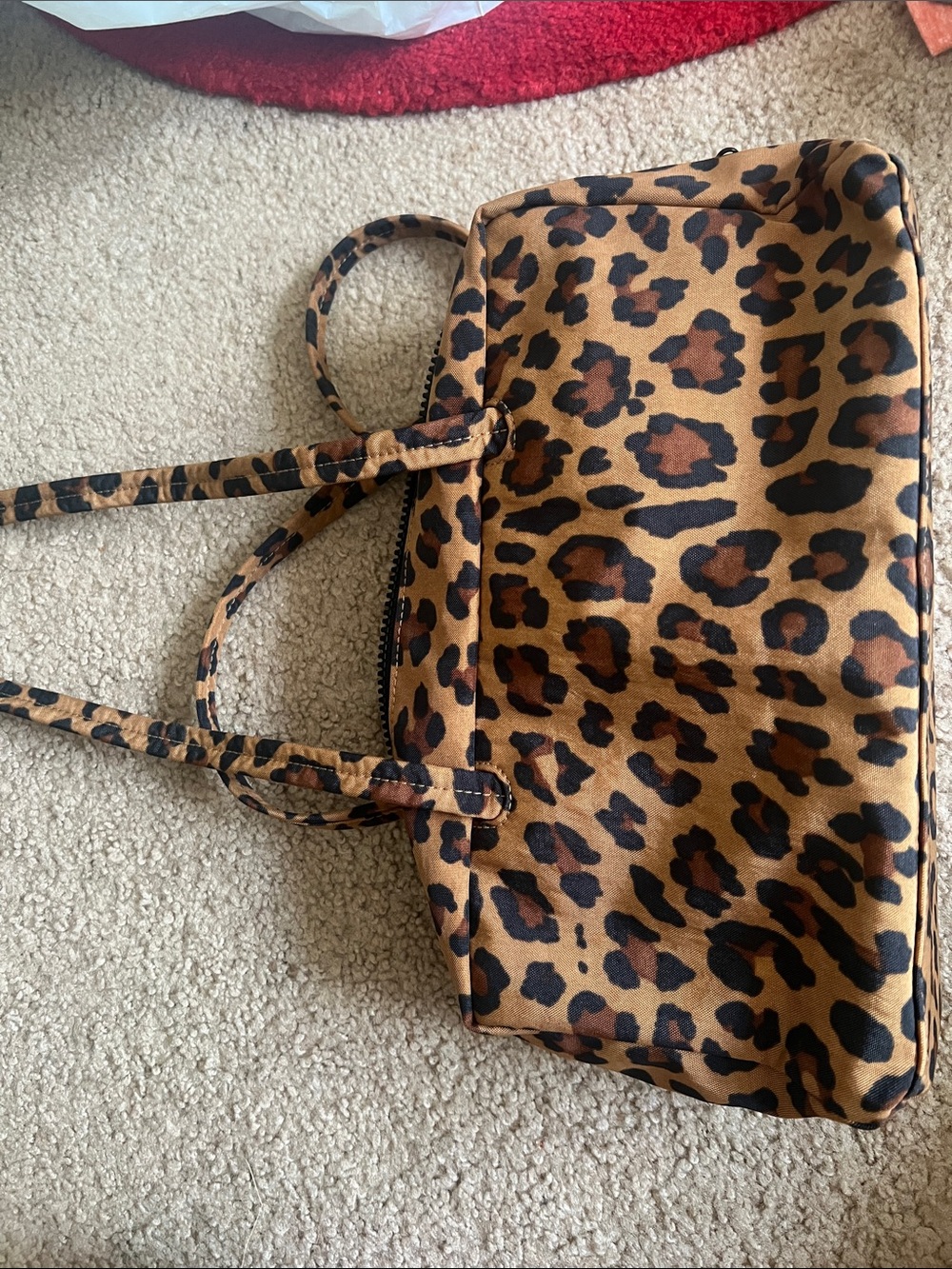 BAGGU Leopard Print Women’s Tote Bag - Brown